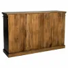 Bufete Alexandra House Living Melns Stikls Mango koks 40 x 100 x 170 cm