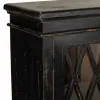 Bufete Alexandra House Living Melns Stikls Mango koks 40 x 100 x 170 cm