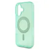 Guess IML Rhinestones MagSafe - Case for iPhone 16 Plus (Green)