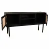 Bufete Alexandra House Living Melns Priede Koks MDF 38 x 81 x 152 cm