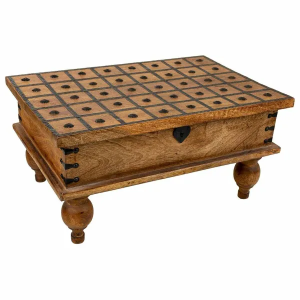 Dėžė Alexandra House Living Ruda Metalinis Mango mediena 40 x 30 x 60 cm Tradicinis stilius
