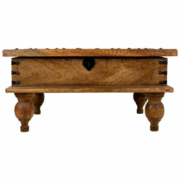 Dėžė Alexandra House Living Ruda Metalinis Mango mediena 40 x 30 x 60 cm Tradicinis stilius