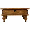 Dėžė Alexandra House Living Ruda Metalinis Mango mediena 40 x 30 x 60 cm Tradicinis stilius