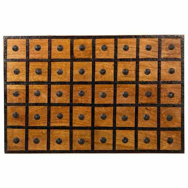 Dėžė Alexandra House Living Ruda Metalinis Mango mediena 40 x 30 x 60 cm Tradicinis stilius