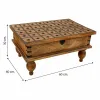 Dėžė Alexandra House Living Ruda Metalinis Mango mediena 40 x 30 x 60 cm Tradicinis stilius