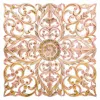 Sienu dekors Alexandra House Living Balts Koks MDF 2 x 90 x 90 cm