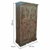 Kaappi Alexandra House Living Ruskea Recycled Wood 45 x 204 x 127 cm