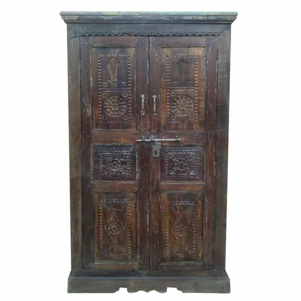 Spintelė Alexandra House Living Ruda Perdirbta Mediena 41 x 210 x 125 cm