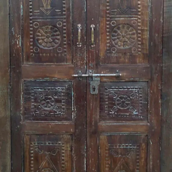 Cupboard Alexandra House Living Brown Recycled Wood 41 x 210 x 125 cm