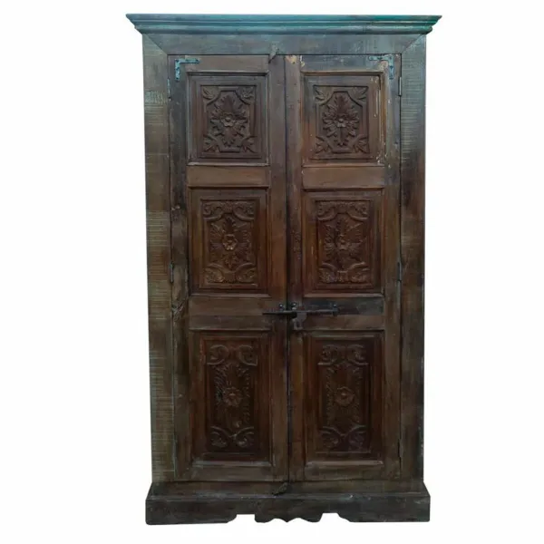 Spintelė Alexandra House Living Ruda Perdirbta Mediena 45 x 220 x 122 cm