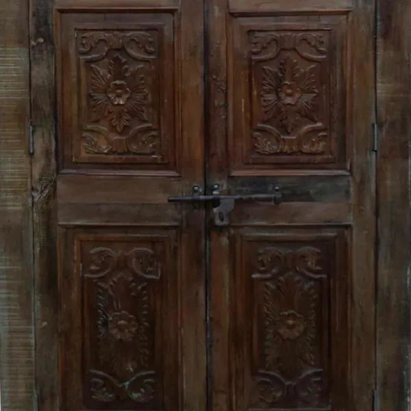 Cupboard Alexandra House Living Brown Recycled Wood 45 x 220 x 122 cm