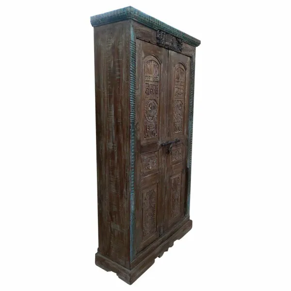 Spintelė Alexandra House Living Ruda Perdirbta Mediena 45 x 220 x 121 cm