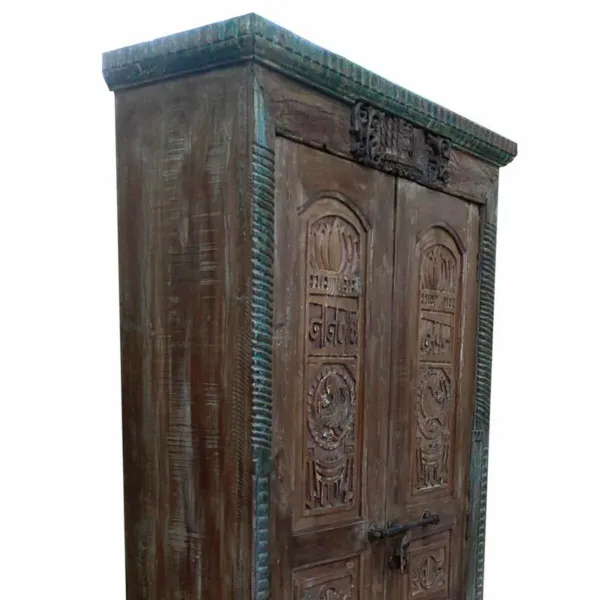Spintelė Alexandra House Living Ruda Perdirbta Mediena 45 x 220 x 121 cm
