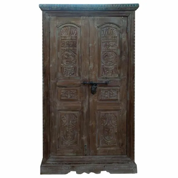 Skapītis Alexandra House Living Brūns Pārstrādāta Koks 45 x 220 x 121 cm