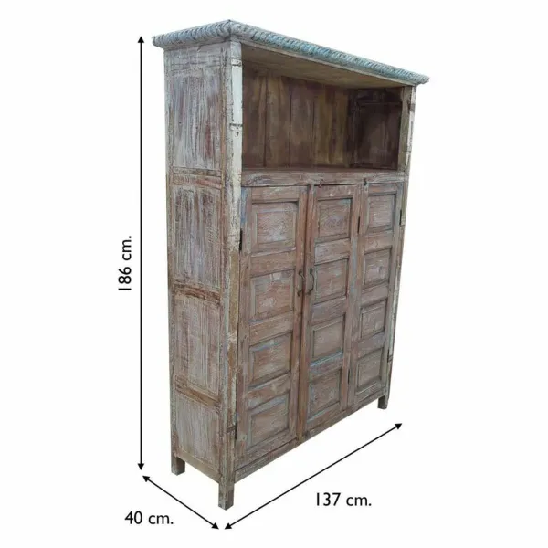 Hyllyt Alexandra House Living Ruskea Recycled Wood 40 x 186 x 137 cm