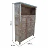 Shelves Alexandra House Living Brown Recycled Wood 40 x 186 x 137 cm