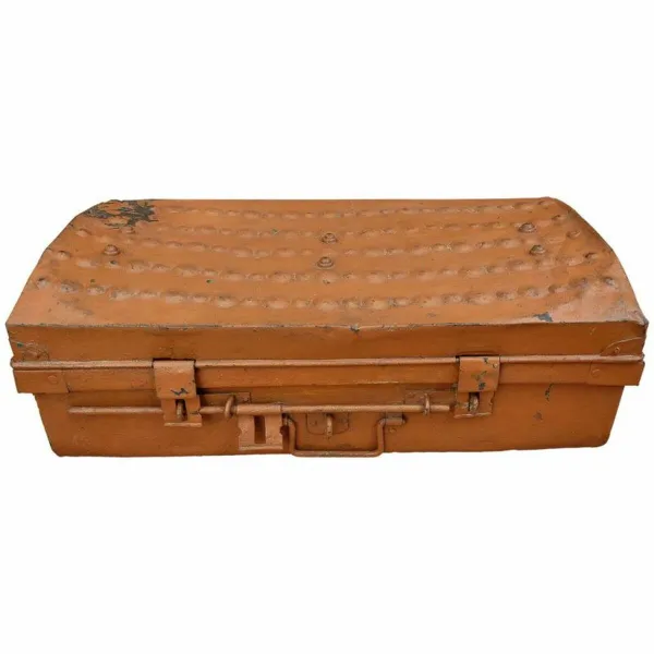 Dekoratyvinis lagaminas Alexandra House Living Ruda Geležis Tradicinis stilius 34 x 19 x 63 cm