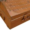 Dekoratyvinis lagaminas Alexandra House Living Ruda Geležis Tradicinis stilius 34 x 19 x 63 cm