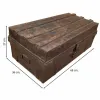 Dekoratyvinis lagaminas Alexandra House Living Ruda Geležis Tradicinis stilius 36 x 27 x 68 cm