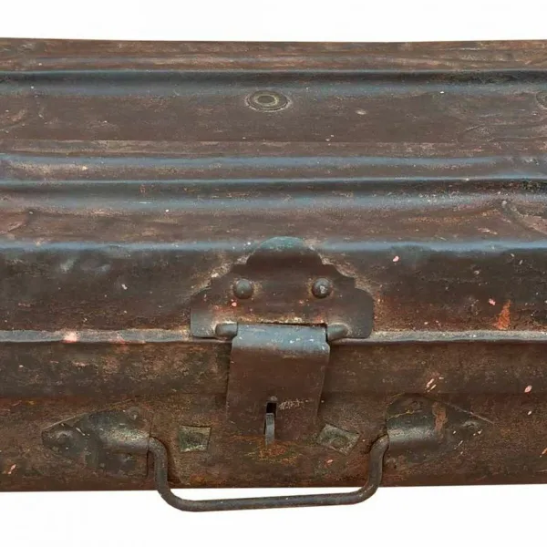 Decorative suitcase Alexandra House Living Brown Iron Traditional style 30 x 19 x 53 cm