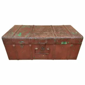 Decorative suitcase Alexandra House Living Brown Iron Traditional style 31 x 23 x 58 cm
