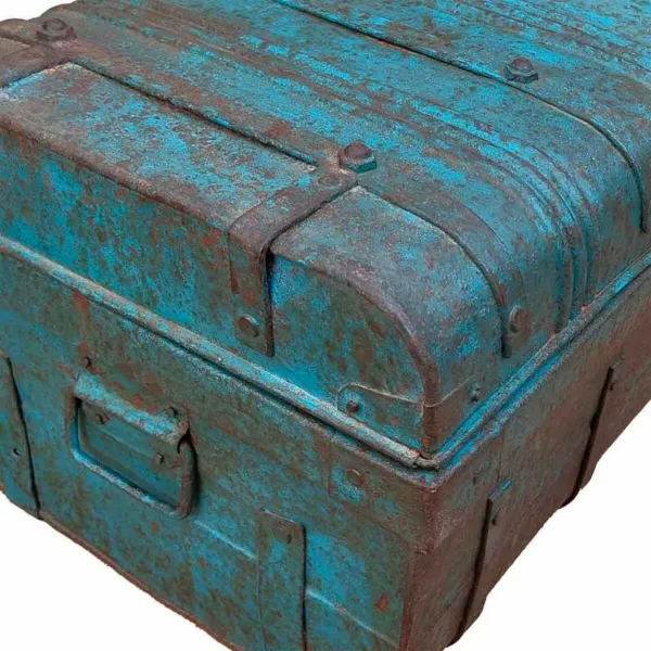 Dekoratīvs čemodāns Alexandra House Living Zils Dzelzs Tradicionālais stils 36 x 19 x 66 cm