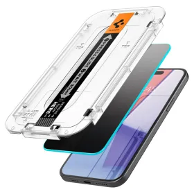 Spigen GLAS.TR EZ FIT Privacy - Tempered glass with privacy filter for iPhone 15 Plus / 16 Plus