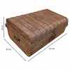 Dekoratīvs čemodāns Alexandra House Living Brūns Dzelzs Tradicionālais stils 45 x 29 x 67 cm