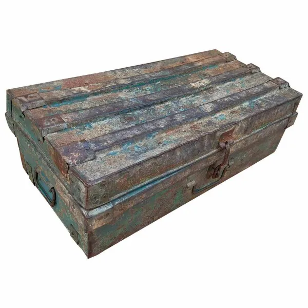 Dekoratyvinis lagaminas Alexandra House Living Ruda Geležis Tradicinis stilius 32 x 21 x 61 cm