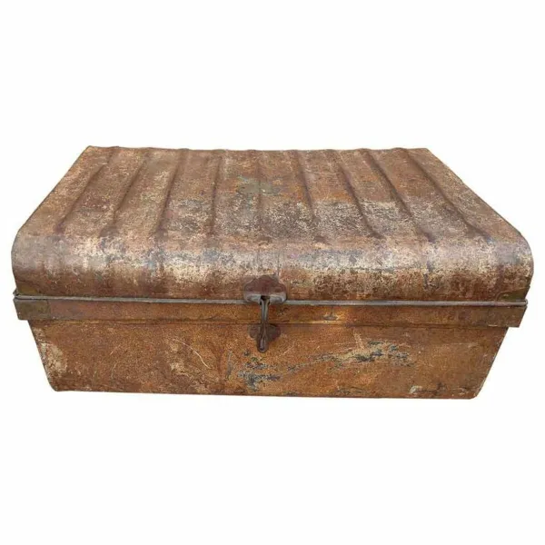 Dekoratyvinis lagaminas Alexandra House Living Ruda Geležis Tradicinis stilius 49 x 33 x 71 cm