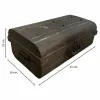 Decorative suitcase Alexandra House Living Brown Iron Traditional style 36 x 23 x 61 cm