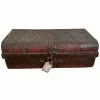 Decorative suitcase Alexandra House Living Brown Iron Traditional style 32 x 21 x 59 cm