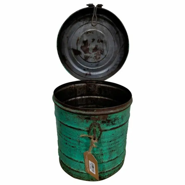 Dekoratīvs kanniņš Alexandra House Living Zaļš Dzelzs Tradicionālais stils 23 x 28 x 23 cm