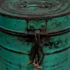 Decorative canister Alexandra House Living Green Iron Traditional style 23 x 28 x 23 cm