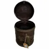 Decorative canister Alexandra House Living Brown Iron Traditional style 22 x 28 x 22 cm