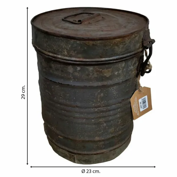Dekoratīvs kanniņš Alexandra House Living Brūns Dzelzs Tradicionālais stils 23 x 29 x 23 cm