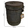 Decorative canister Alexandra House Living Brown Iron Traditional style 23 x 29 x 23 cm