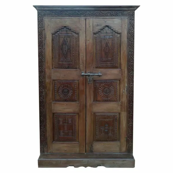 Kaappi Alexandra House Living Ruskea Recycled Wood 41 x 212 x 124 cm