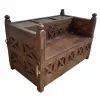Penkki Alexandra House Living Ruskea Mangopuu 84 x 99 x 144 cm