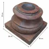 Candlestick Alexandra House Living Brown Recycled Wood 26 x 23 x 26 cm