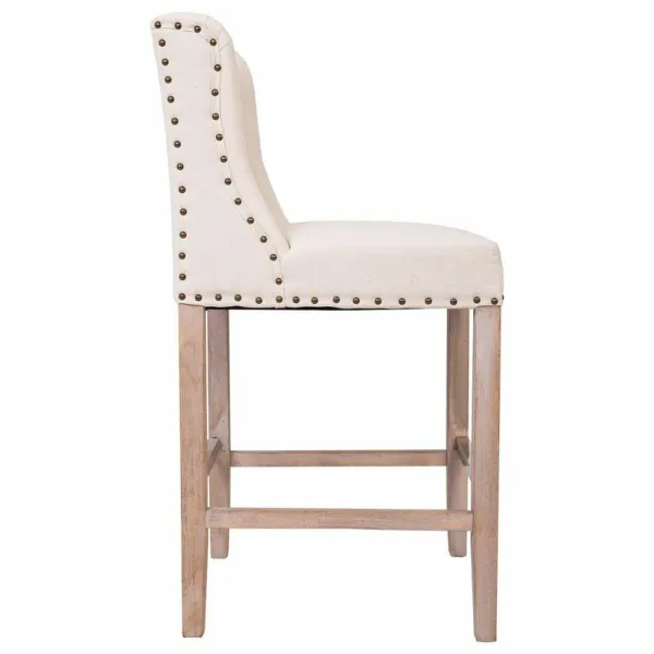Табурет Alexandra House Living Бежевый древесина каучукового дерева 58 x 104 x 48 cm