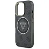 Guess IML Metal Glitter 4G Circle Triangle MagSafe - Case for iPhone 16 Pro (black)