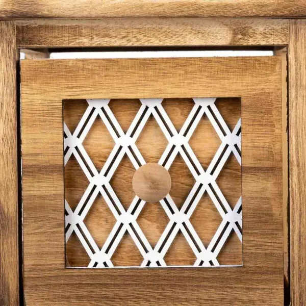 Тумба с ящиками Alexandra House Living Коричневый Деревянный Древесина павловнии 26 x 61 x 22 cm