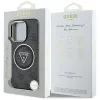 Guess IML Metal Glitter 4G Circle Triangle MagSafe - Case for iPhone 16 Pro (black)