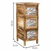 Chest of drawers Alexandra House Living Brown Wood Paolownia wood 32 x 63 x 26 cm