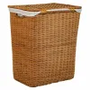 Laundry basket Alexandra House Living Brown Polyester Rattan 33 x 59 x 47 cm 51 x 40 x 26 cm 2 Pieces