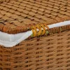 Laundry basket Alexandra House Living Brown Polyester Rattan 33 x 59 x 47 cm 51 x 40 x 26 cm 2 Pieces