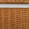 Laundry basket Alexandra House Living Brown Polyester Rattan 33 x 59 x 47 cm 51 x 40 x 26 cm 2 Pieces