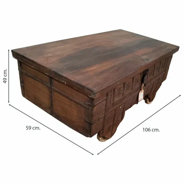 Кофейный столик Alexandra House Living Коричневый 59 x 49 x 106 cm