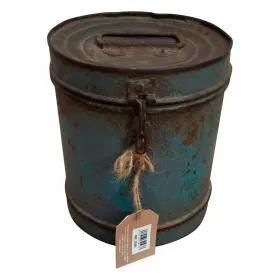 Dekoratīvs kanniņš Alexandra House Living Zils Dzelzs Tradicionālais stils 24 x 24 x 24 cm